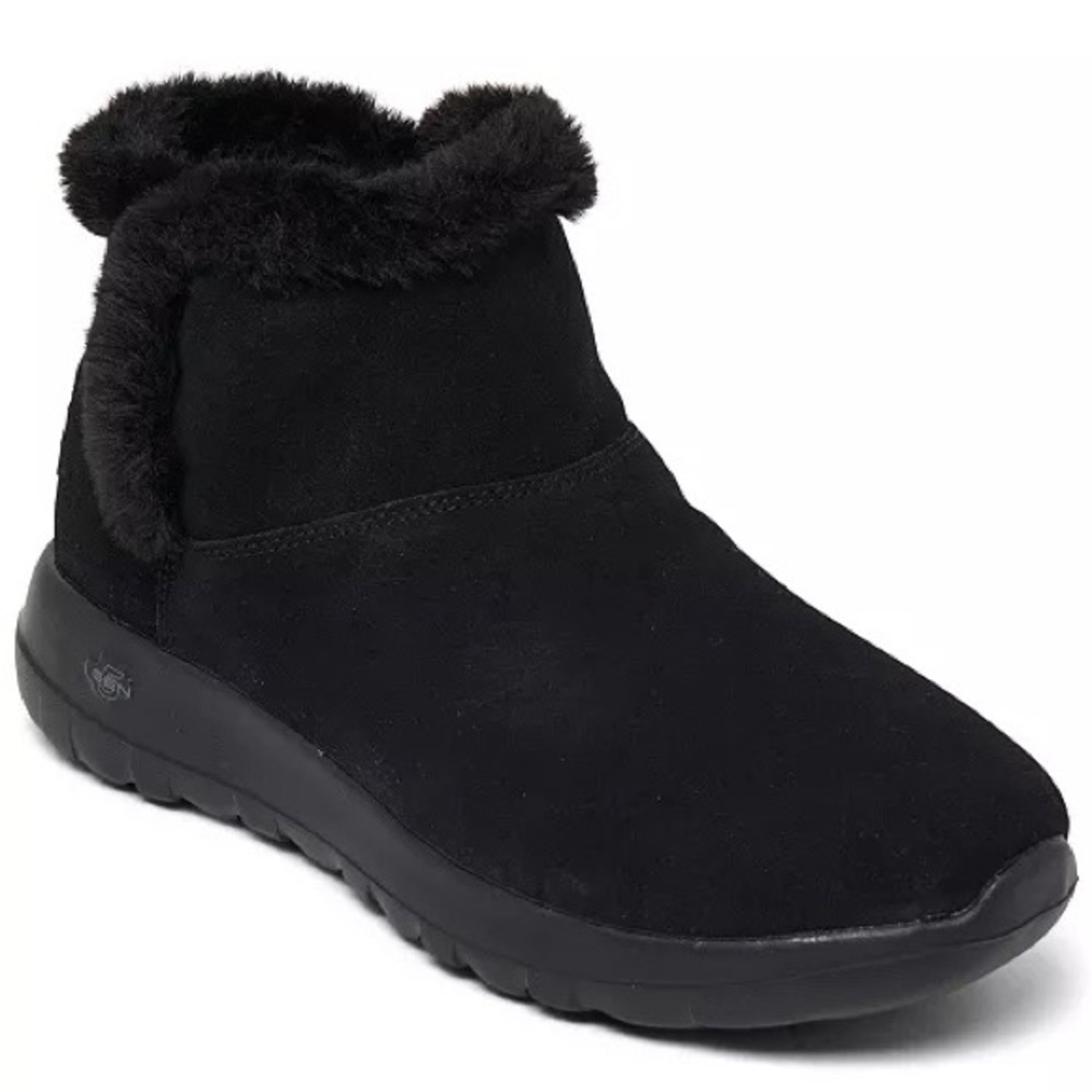 Skechers On The Go Joy Bundle Up Boots Women's Size 10 Black Gen 5 EUC